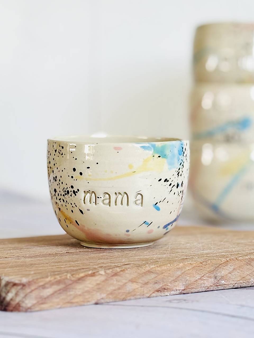 Fľaky - pohárik cappuccino mama (bez uška, 200ml)