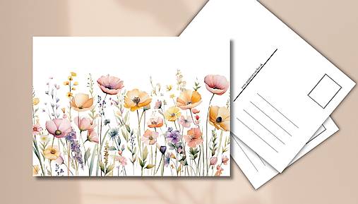 Papiernictvo - Pohľadnica " lúčne objatie" - 17753036_