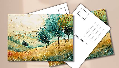 Papiernictvo - Pohľadnica "letný háj" - 17753073_