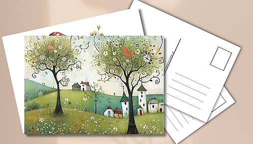 Papiernictvo - Pohľadnica "život na kopaniciach" - 17753179_