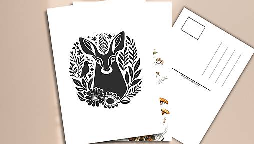 Papiernictvo - Pohľadnica " laň" - 17753258_