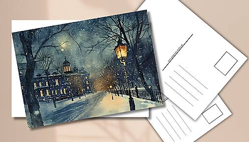 Papiernictvo - Pohľadnica "prechádzkou mestom" - 17753370_