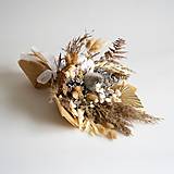  - Kytica sušených kvetov v rôznych farbách (Biela) - 17754706_