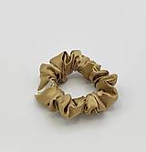 Ozdoby do vlasov - Saténová gumička camel S - 17755787_
