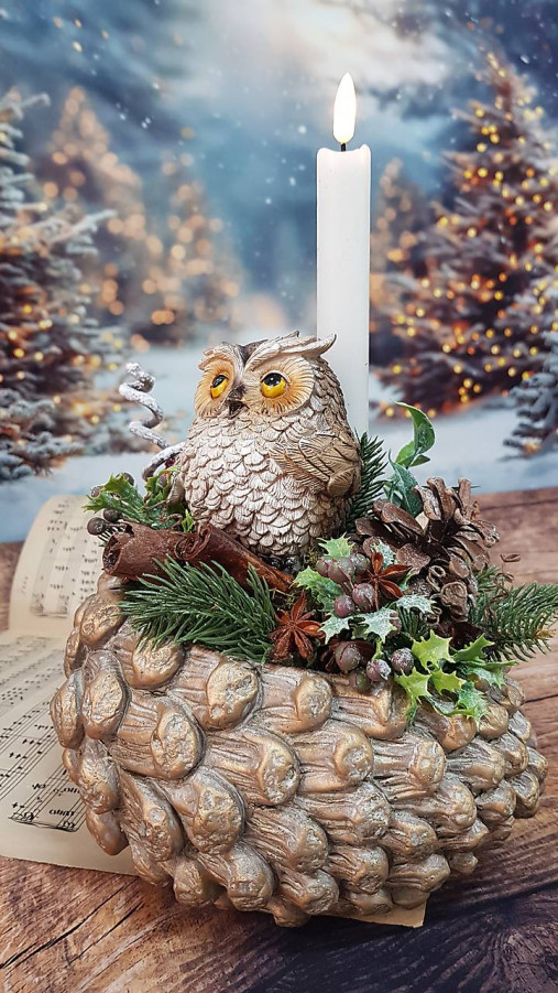 Dekorácie - SOVA v ŠIŠKE - 17754825_