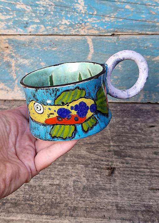 Nádoby - Šáločka ryba pestronemá - 17757453_