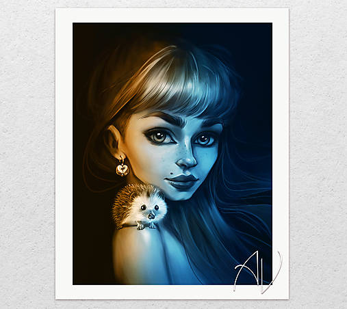 Obrazy - Evening sun // art print - 17756855_