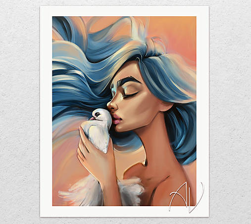 Obrazy - Love Message // art print - 17756857_