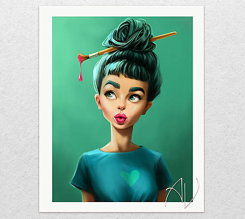 Obrazy - Pink // art print - 17756863_