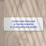 Papiernictvo - Malé láskavostii - záložka do knihy  - 17757951_