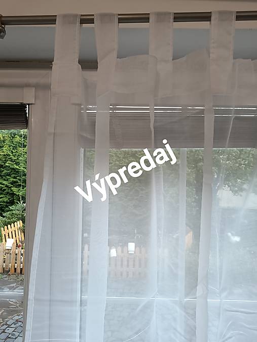 Úžitkový textil - Záclona na putká výpredaj  ⚠️ - 17758963_