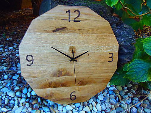 Hodiny - Hodiny masívne dub - 17759537_