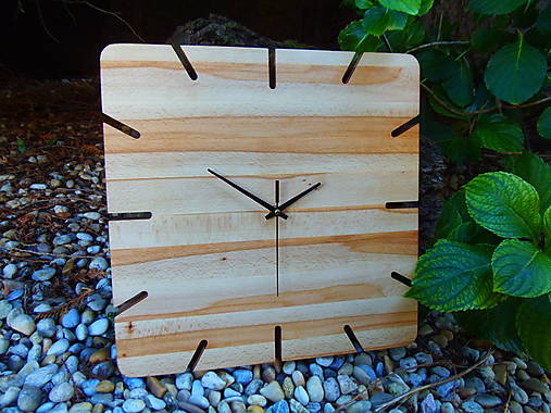 Hodiny - Hodiny masívne buk - 17759538_