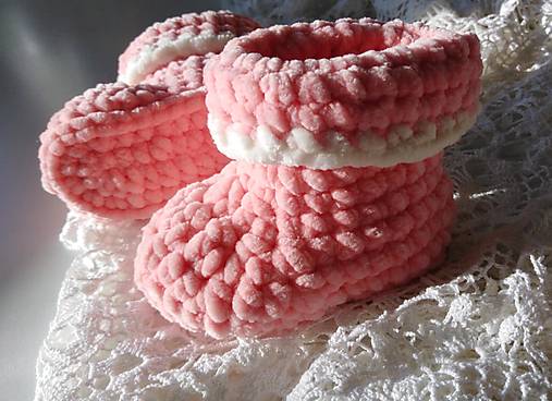 Ponožky, pančuchy, obuv - ...prvé papučky - 17759782_