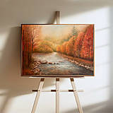 Obrazy - Jesenné ráno _70x50 - 17758396_