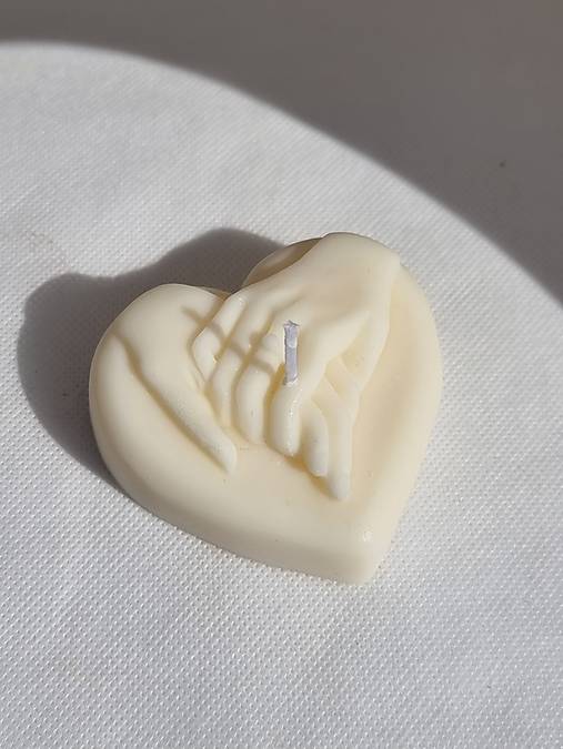 Sviečky - SRDCE sójová sviečka - 17761964_