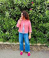 Saká - Ľanové sako / overshirt FRANCI - 17762119_