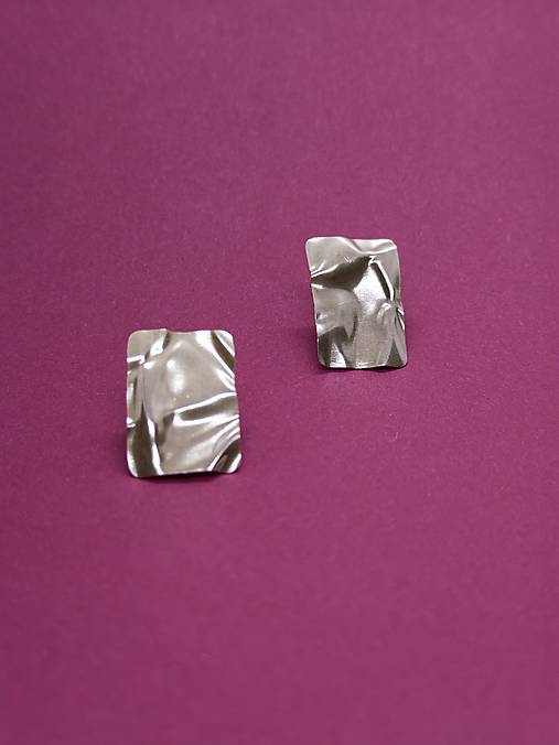 Náušnice Origami CHAOS obdĺžnik