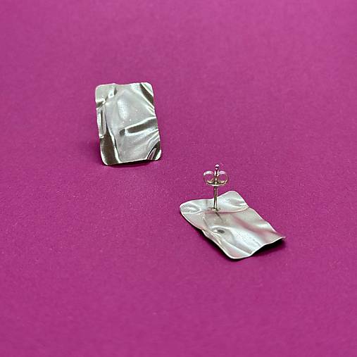 Náušnice Origami CHAOS obdĺžnik
