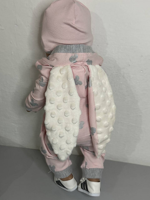 Zajko overal pre bábiky Baby Born (Srdiečka 3D)