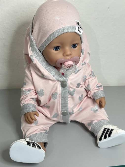 Zajko overal pre bábiky Baby Born (Srdiečka 3D)