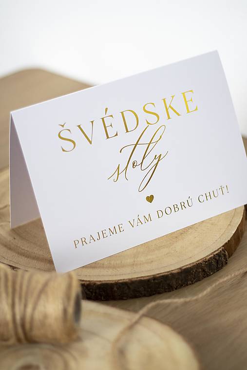 Papiernictvo - Švédske stoly - info kartička STRIEŠKA - 17764737_