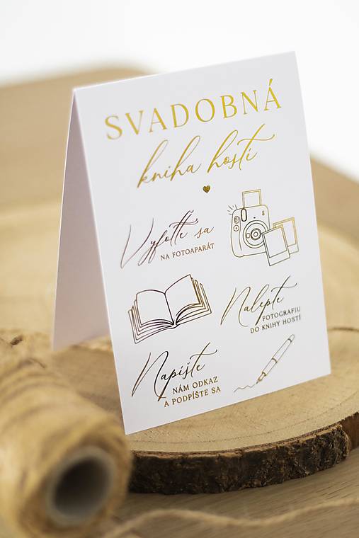 Papiernictvo - Kniha hostí (INSTAX) II. - info kartička STRIEŠKA - 17764747_