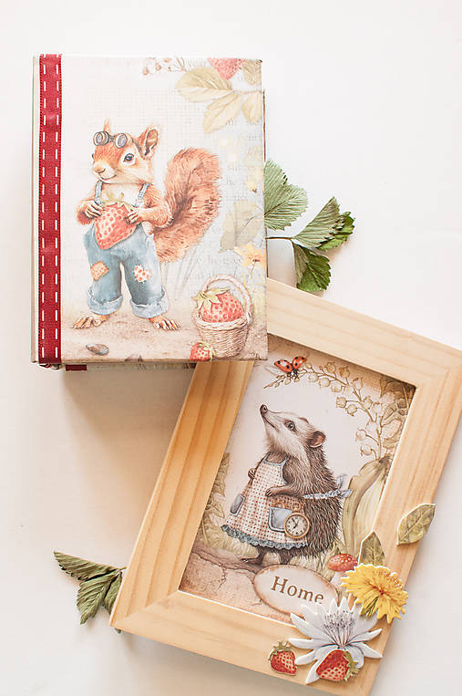 Papiernictvo - Set, fotoalbum "jahôdky premilé" - 17763346_