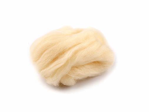 AKCIA!!! vlna na plstenie, 100% merino, 20g (krémová 3a)