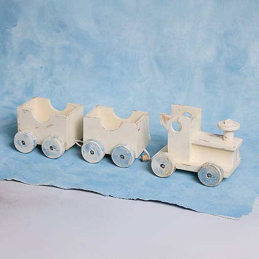 Hračky - Drevený vláčik - 17766688_