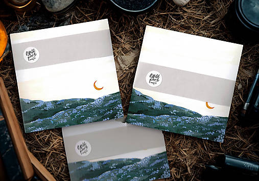 Papier - Trhací blok "Levanduľové pole"  - 17766635_