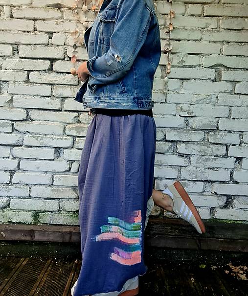 Sukně bluberi - mušelín