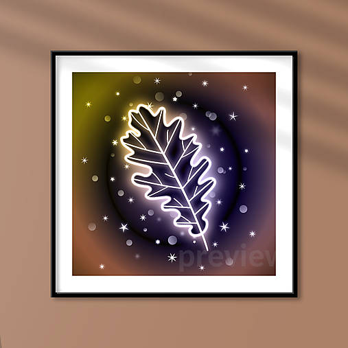 Grafika - Magické (nielen) jesenné lístie - grafika - 17765640_