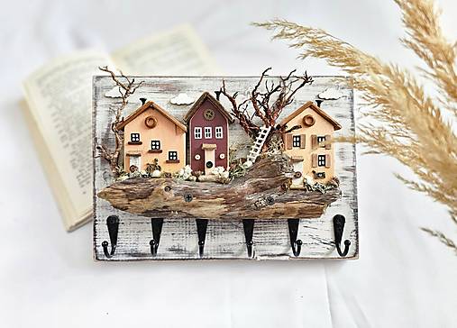 Nábytok - Vešiak na kľúče ,,Nový svet,, - 17770521_