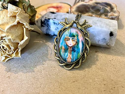 Náhrdelníky - Morská-medailón - 17769136_