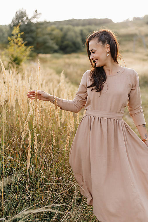 Šaty - Ľanové šaty "Harmonia pure" - rôzne farby - 17768051_