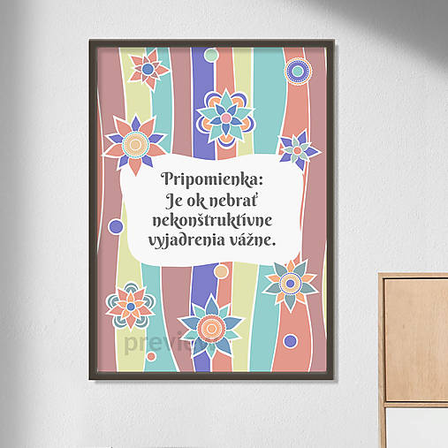 Grafika - Kvetový chaos pripomienka (konštruktívna kritika) poster - 17768779_