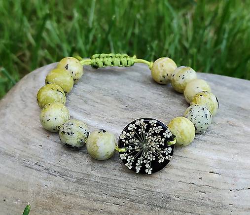 Náramky - Náramok Divá mrkva a Serpentin - voliteľné zapínanie - B0018 - 17773200_