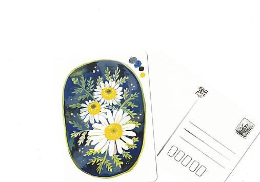 Papiernictvo - Pohľadnica "Margarétka" - 17772855_