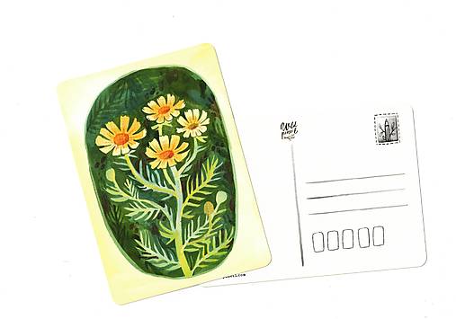 Papiernictvo - Pohľadnica "Rumovec farbiarsky" - 17772863_