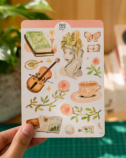 Papier - Samolepky "Light Academia" - 17772988_