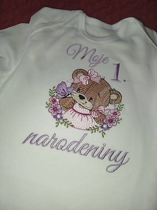 Detské oblečenie - Detské body - Moje 1 narodeniny - 17772293_