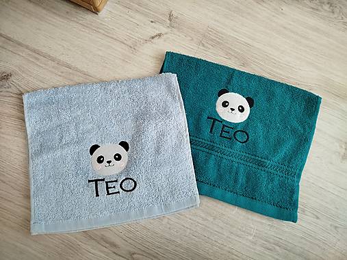 Úžitkový textil - Detský uterák - panda - 17772499_