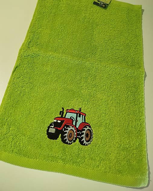 Úžitkový textil - Detský uterák - traktor - 17772524_