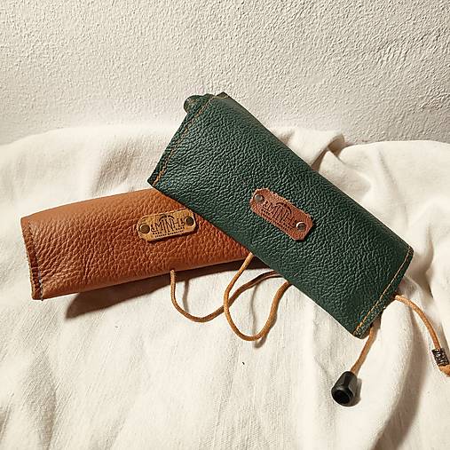 Iné tašky - Obal na tabak (kožený) - 17771627_