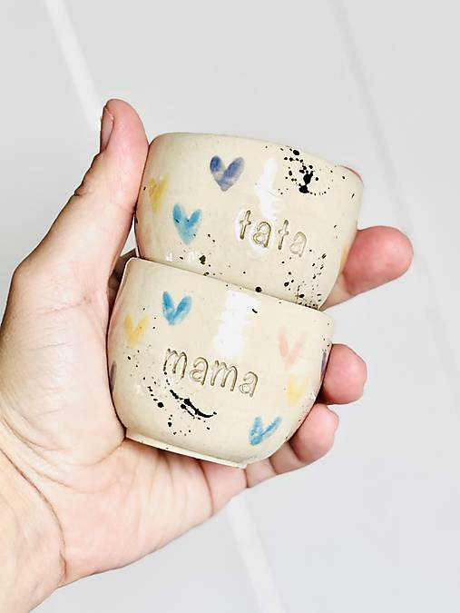 Srdiečka - pohárik espresso mama (100ml, bez uška)