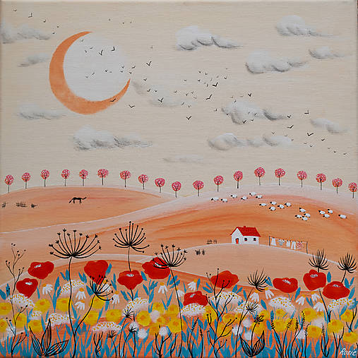 Letný večer, Giclée art print 30x36