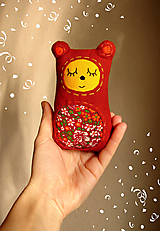 Hračky - H r k á l k a: Macko-myška Hrkálková - 17777323_