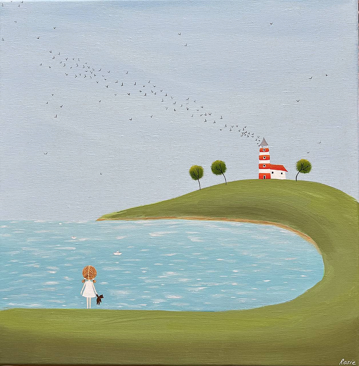 Babie leto, originál 40x40