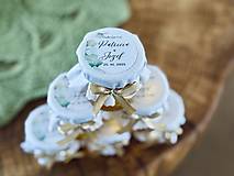 Darčeky pre svadobčanov - Svadobný medík Eukalyptus - 17779793_